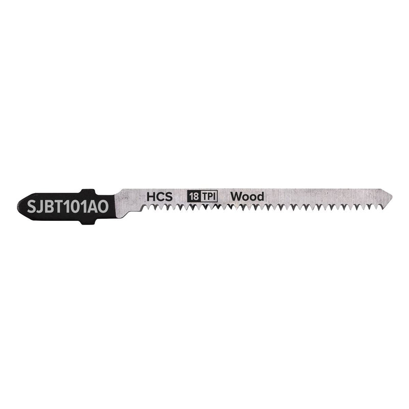 Sealey Jigsaw Blade Hard Wood 83mm 18tpi Pack of 5 SJBT101AO Sealey - Dynamic Drive