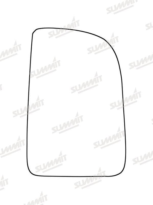 Summit Stick-On Commercial Mirror Glass fits Mercedes Sprinter 18 on RHS (Suitable for short arm mirrors) Summit - Dynamic Drive