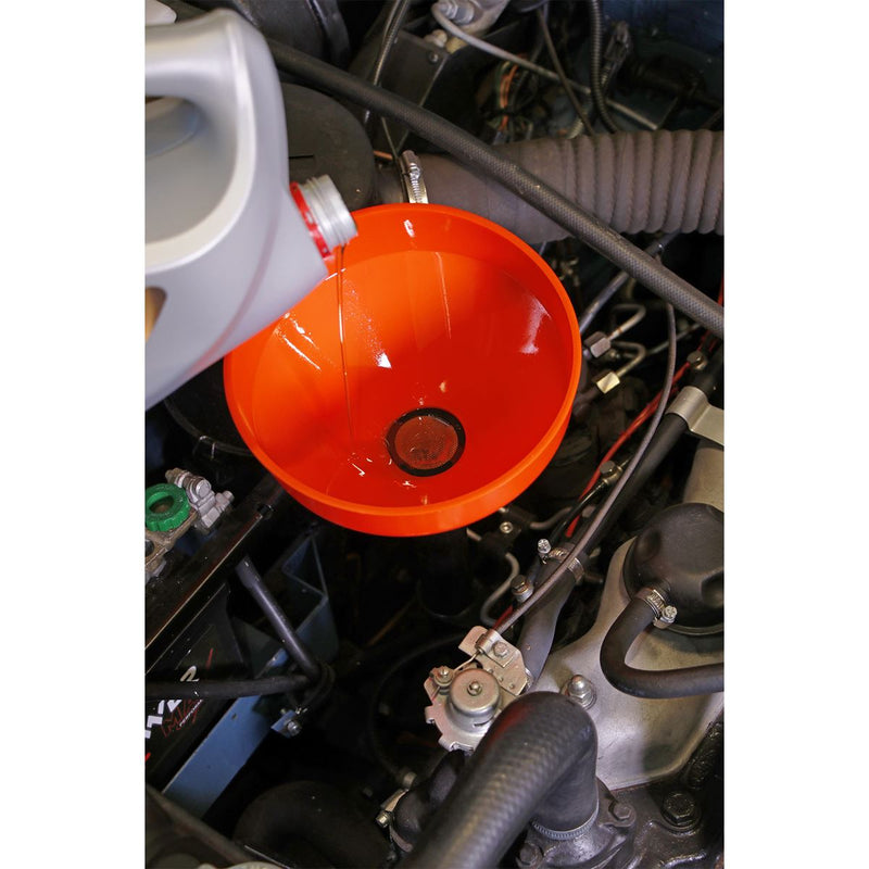 Sealey Funnel Medium200mm Fixed Spout with Filter F2 Sealey - Dynamic Drive