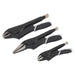 Sealey Premier Black 3pc Quick Release Locking Plier Sets Mole Grips Pliers Sealey  - Dynamic Drive