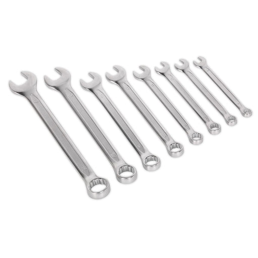 Sealey Combination Spanner Set 8pc Cold Stamped Metric AK63252 Sealey - Dynamic Drive