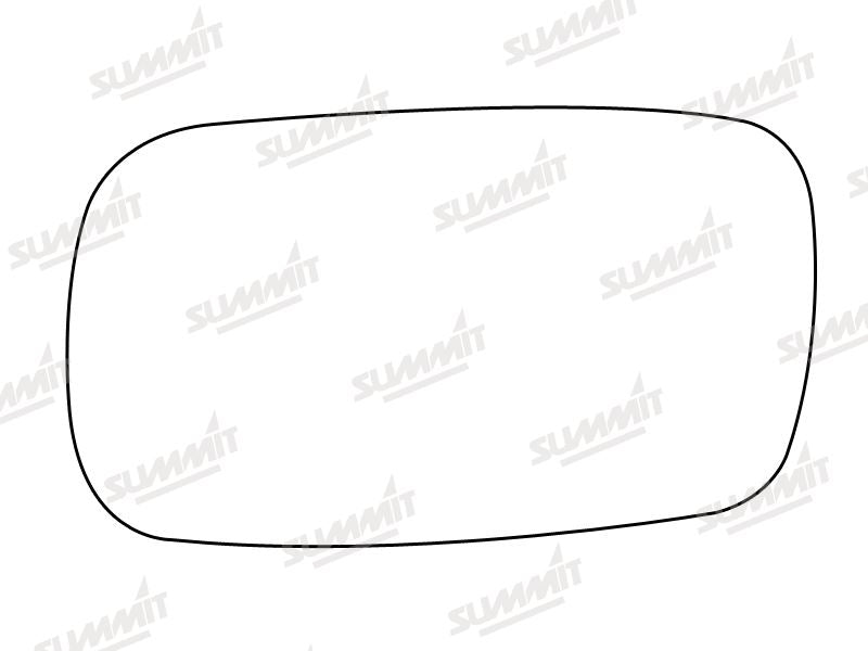 Summit Stick-On Standard Mirror Glass fits Saab 900 93 on LHS Summit - Dynamic Drive
