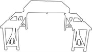 Quest Gloucester Deluxe Folding Picnic Set Table & Bench (Onyx Edition) Quest - Dynamic Drive