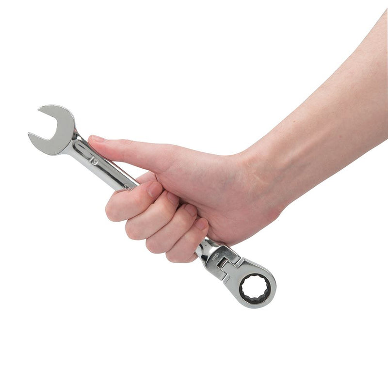Silverline Flexible Head Ratchet Spanner Set 12pce 8 - 19mm 794336 Silverline  - Dynamic Drive