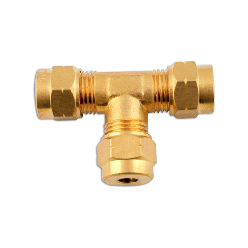 Tool Connection Brass Coupling Tee Piece 8mm 5pc 31122 Tool Connection - Dynamic Drive