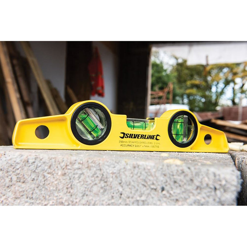 Silverline Magnetic Scaffolders Level 250mm Silverline - Dynamic Drive