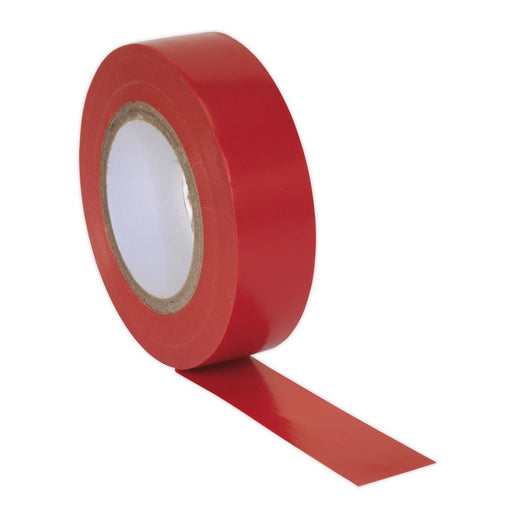 Sealey PVC Insulating Tape 19mm x 20m Red Pack of 10 ITRED10 Sealey - Dynamic Drive