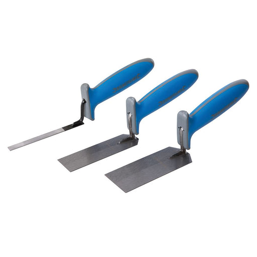 Silverline Soft-Grip Margin Trowel Set 3pce 3pce Silverline - Dynamic Drive