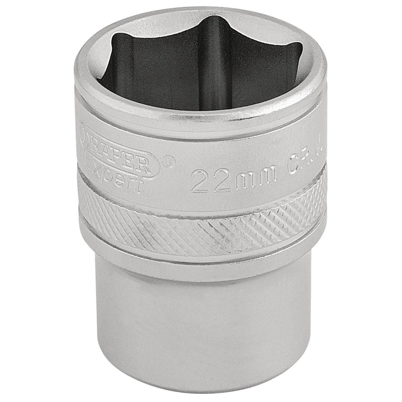Draper 6 Point Metric Socket, 1/2" Sq. Dr., 22mm 16613 Draper - Dynamic Drive