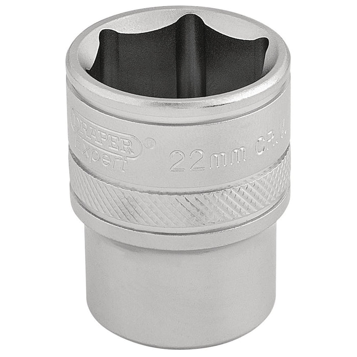 Draper 6 Point Metric Socket, 1/2" Sq. Dr., 22mm 16613 Draper - Dynamic Drive
