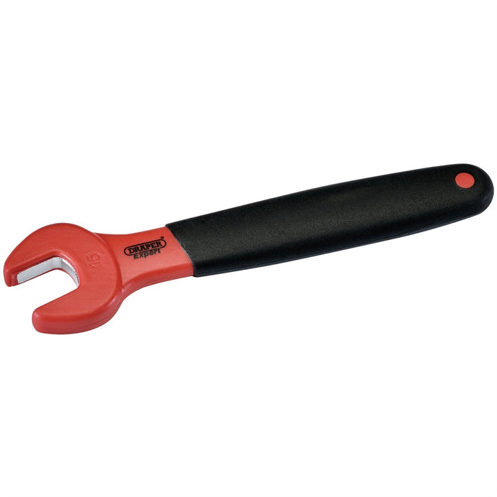 Draper VDE Approved Fully Insulated Open End Spanner, 15mm 99473 Draper - Dynamic Drive