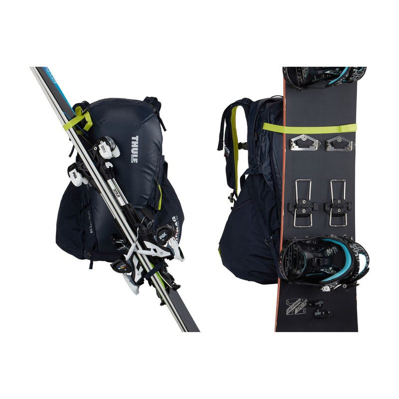 Thule Upslope 35L Removable Airbag 3.0 ready* Ski and Snowboard Rucksack Lime Punch green Ski and snowboard backpack Thule - Dynamic Drive