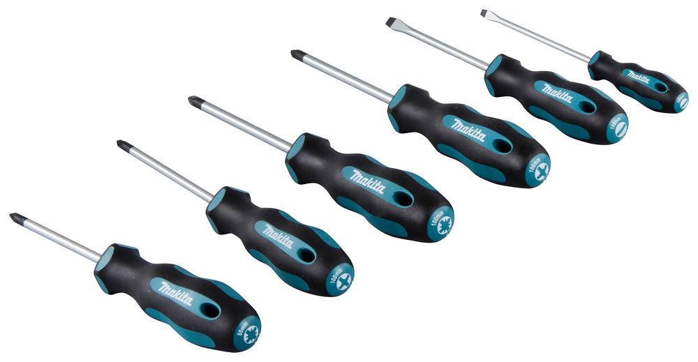 Makita 6Pc Screw Driver Set Sl Ph Pz E-10528 Makita - Dynamic Drive