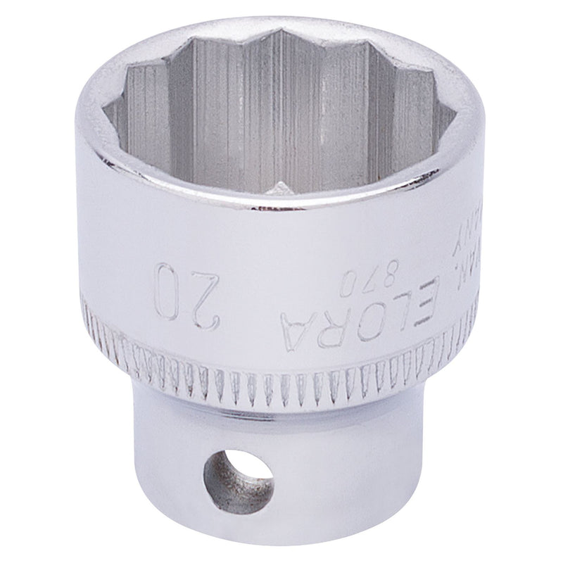 Draper Elora Bi-Hexagon Socket, 3/8" Sq. Dr., 20mm 25961 Draper - Dynamic Drive