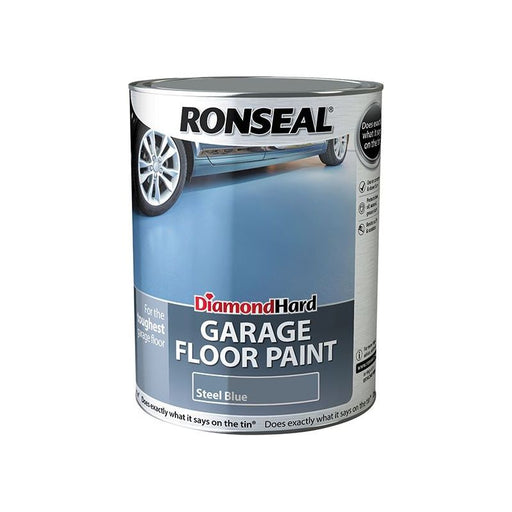Ronseal Diamond Hard Garage Floor Paint Steel Blue 5 litre Ronseal - Dynamic Drive