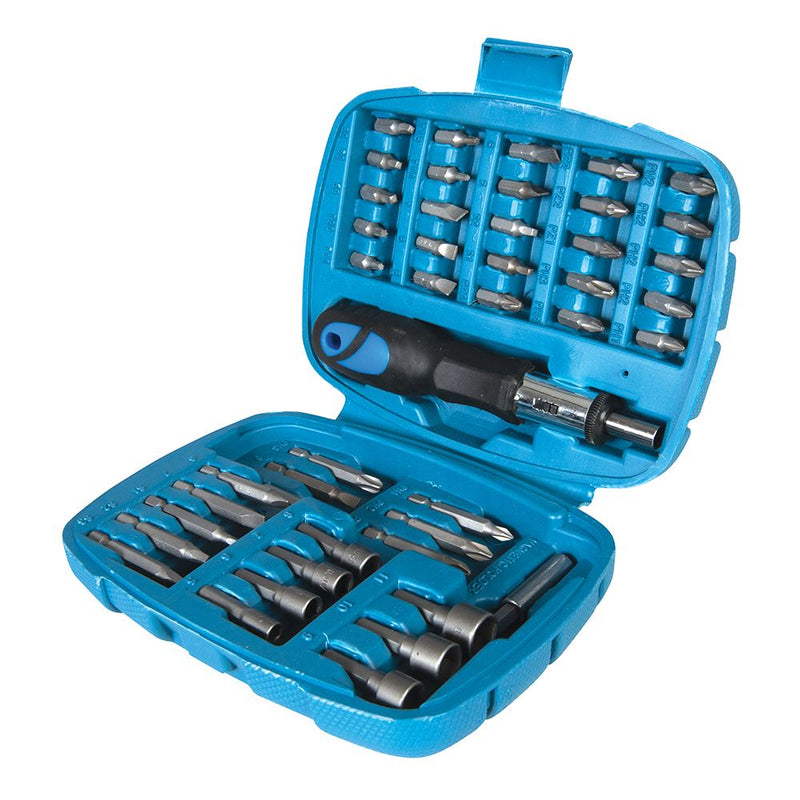 Silverline Ratchet Screwdriver Bit & Socket Set 45pce 45pce Silverline - Dynamic Drive