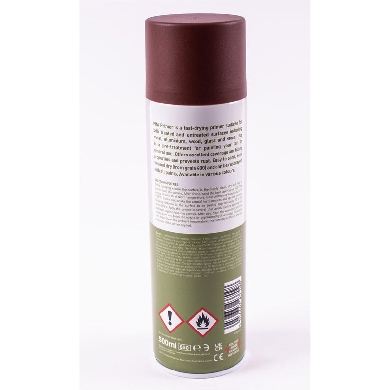 2 x PMA Tough Durable Primer Spray Paint - Red - 500ml PCPA1021 PMA - Dynamic Drive