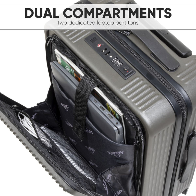 Dellonda Cabin Size Luggage with Laptop Compartments & Dual TSA Lock 20" Dellonda - Dynamic Drive