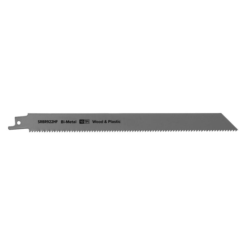 Sealey Reciprocating Saw Blade Wood & Plastics 230mm 10tpi Pack of 5 SRBR922HF Sealey - Dynamic Drive