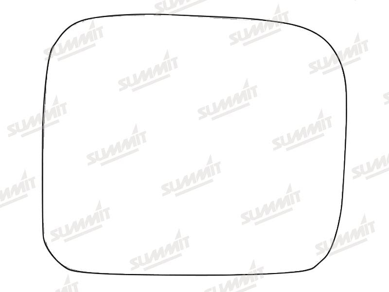 Summit Stick-On Standard Mirror Glass fits Isuzu Trooper 92 to 05 RHS Summit - Dynamic Drive