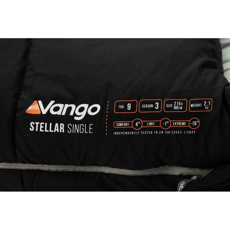 Vango Stellar Single Sleeping Bag Black Vango - Dynamic Drive