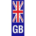 W4 Gb Plate Union Jack Upright Sticker 37128 W4 - Dynamic Drive