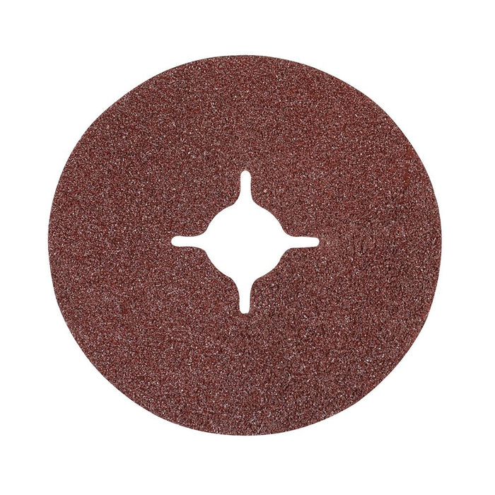 Silverline Fibre Discs 115 x 22.23mm 10pk 115mm 60 Grit Silverline - Dynamic Drive