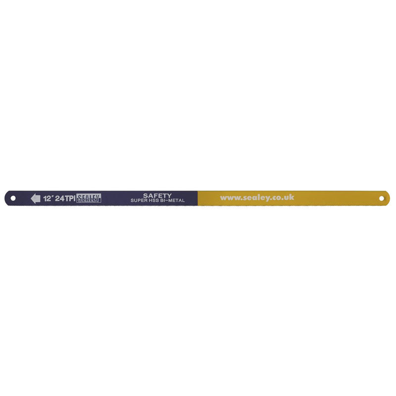 Sealey Hacksaw Blade 300mm HSS Bi-Metal 24tpi Pack of 5 HSB0524 Sealey - Dynamic Drive
