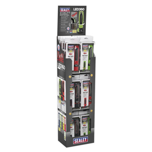 Sealey LED360 Series Inspection Light Combination Display Pack of 24 Sealey - Dynamic Drive