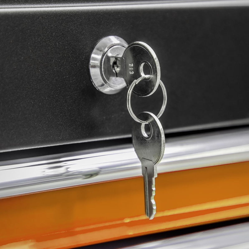 Sealey Topchest & Rollcab Combination 6 Drawer with Ball-Bearing Slides Orange Sealey - Dynamic Drive