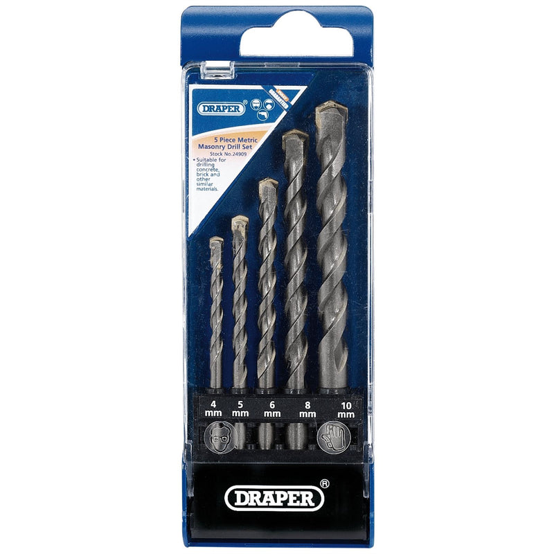 Draper Metric Masonry Drill Set (5 Piece) 24909 Draper - Dynamic Drive