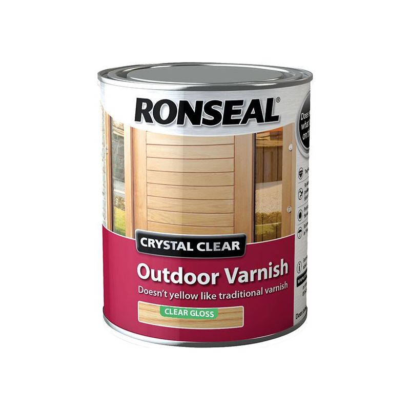 Ronseal Crystal Clear Outdoor Varnish Matt 2.5 litre Ronseal - Dynamic Drive