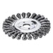 Lessmann Knot Wheel Brush 125 x 14mm 22.2mm Bore, 0.50 Steel Wire Lessmann - Dynamic Drive