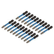 Draper Expert TX-STAR Impact Screwdriver Bits, T25 x 50mm, 1/4" Hex (Pack of 20) Draper - Dynamic Drive