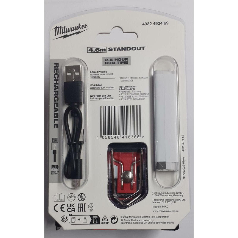 Milwaukee LED Magnetic Tape Measure 7.5 mtr Milwaukee - Dynamic Drive