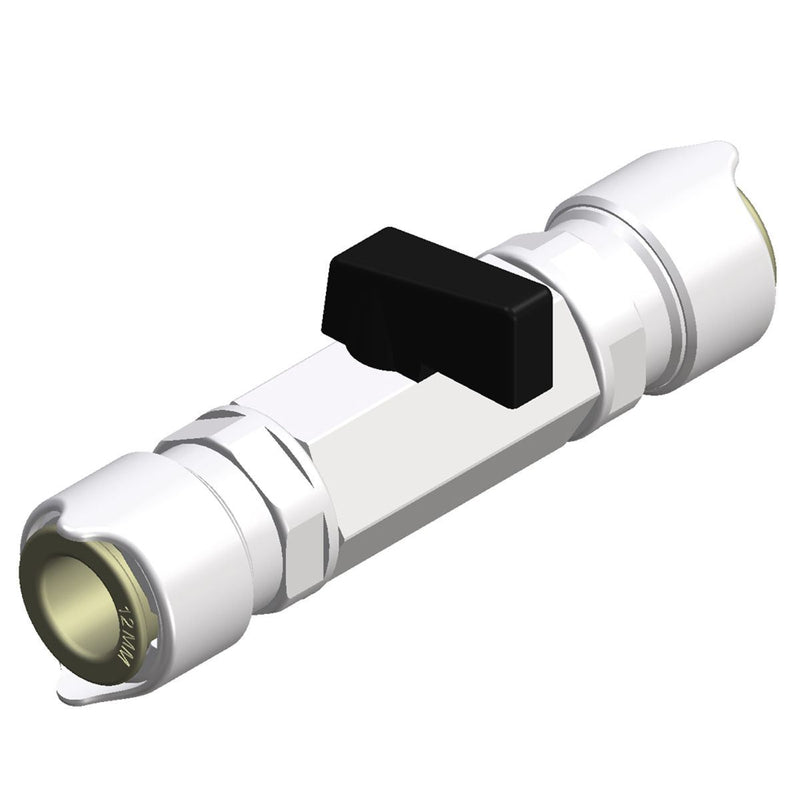 Whale Shut Off Valve 12mm for Caravan & Motorhome Plumbing Whale - Dynamic Drive