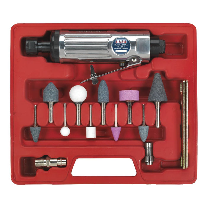 Sealey Air Die Grinder Kit 16pc SA67 Sealey - Dynamic Drive