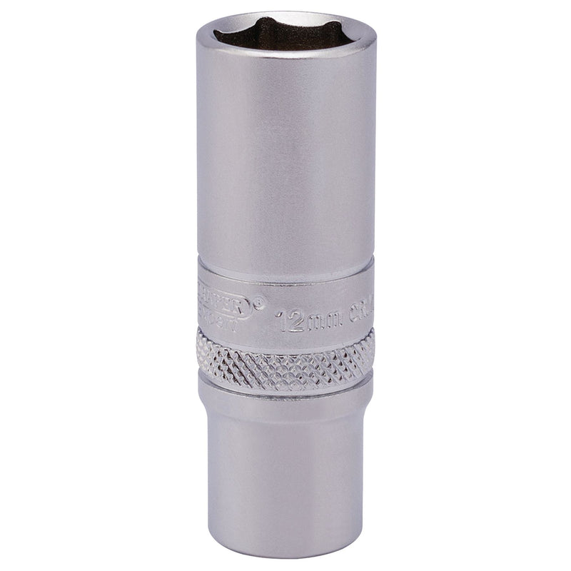 Draper 6 Point Deep Socket, 1/4" Sq. Dr., 12mm 82142 Draper - Dynamic Drive