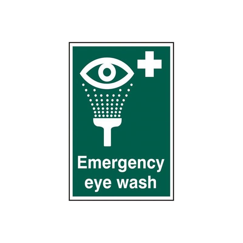 Scan Emergency Eye Wash - PVC Sign 200 x 300mm Scan - Dynamic Drive