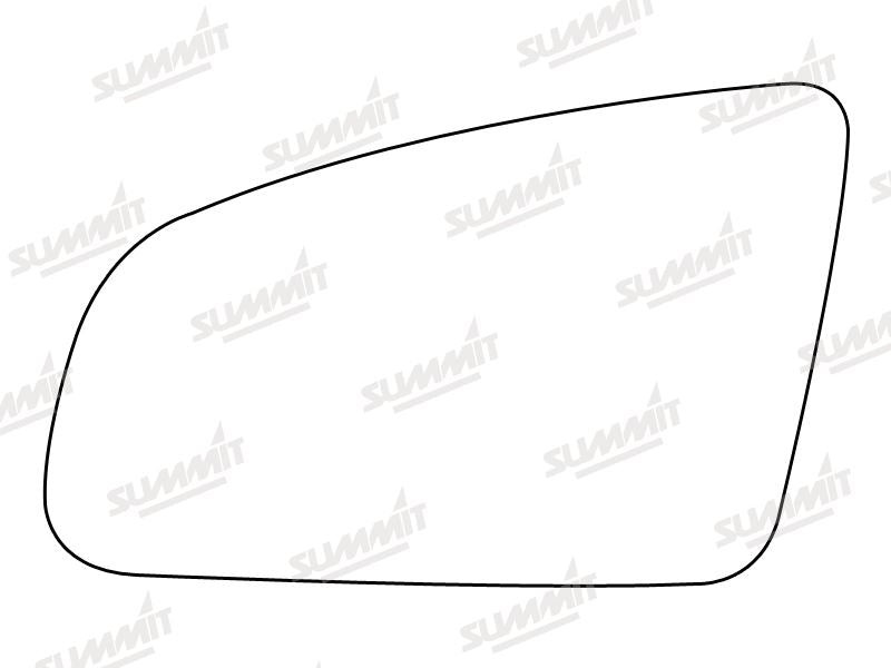 Summit Heated Base Plate With Standard Mirror Glass fits Audi A3/A4 A6 LHS Summit - Dynamic Drive