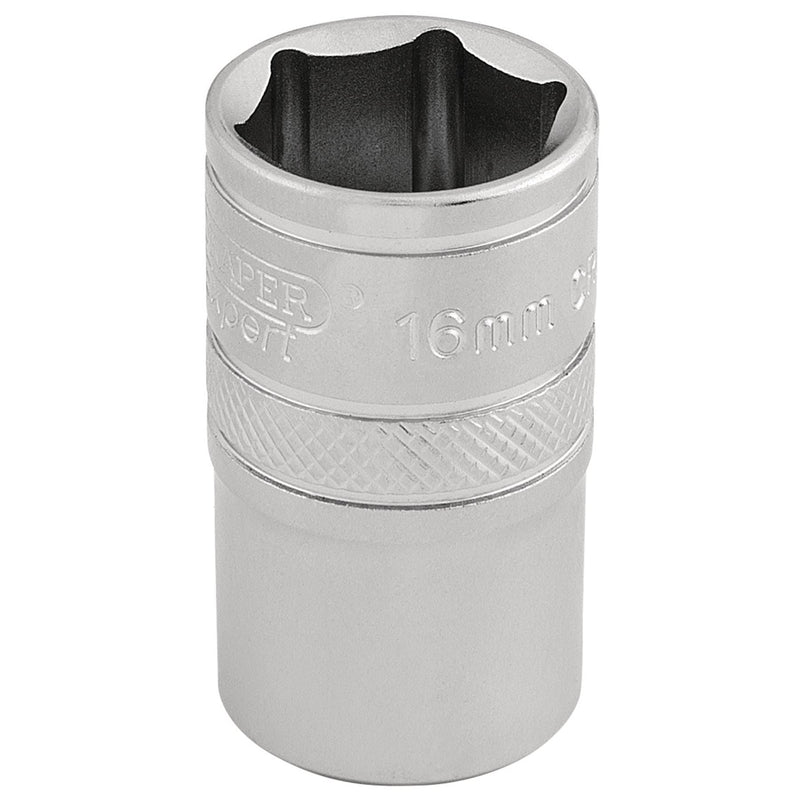 Draper 6 Point Metric Socket, 1/2" Sq. Dr., 16mm 16606 Draper - Dynamic Drive