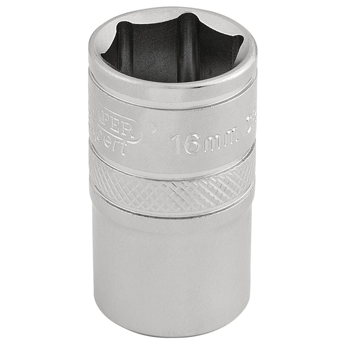 Draper 6 Point Metric Socket, 1/2" Sq. Dr., 16mm 16606 Draper - Dynamic Drive
