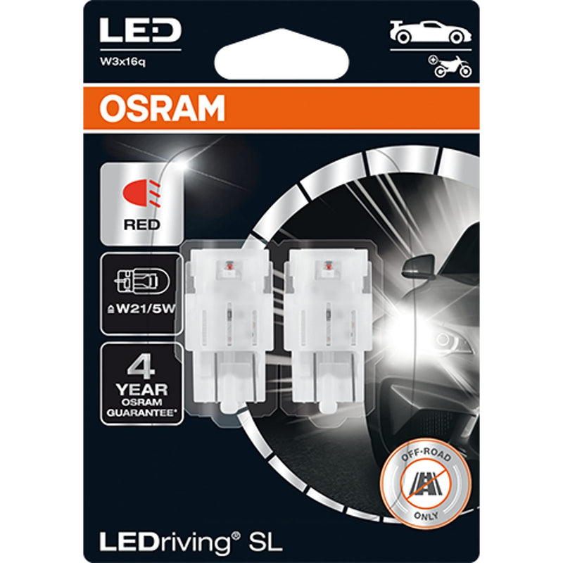 OSRAM LEDriving® SL, W21/5W, Red, LED signal lamps, Off-road only, non ECE Osram - Dynamic Drive