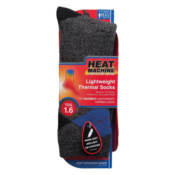 Mens lightweight thermal insulated argyle socks (assorted colours) 2739 UK Camping And Leisure - Dynamic Drive