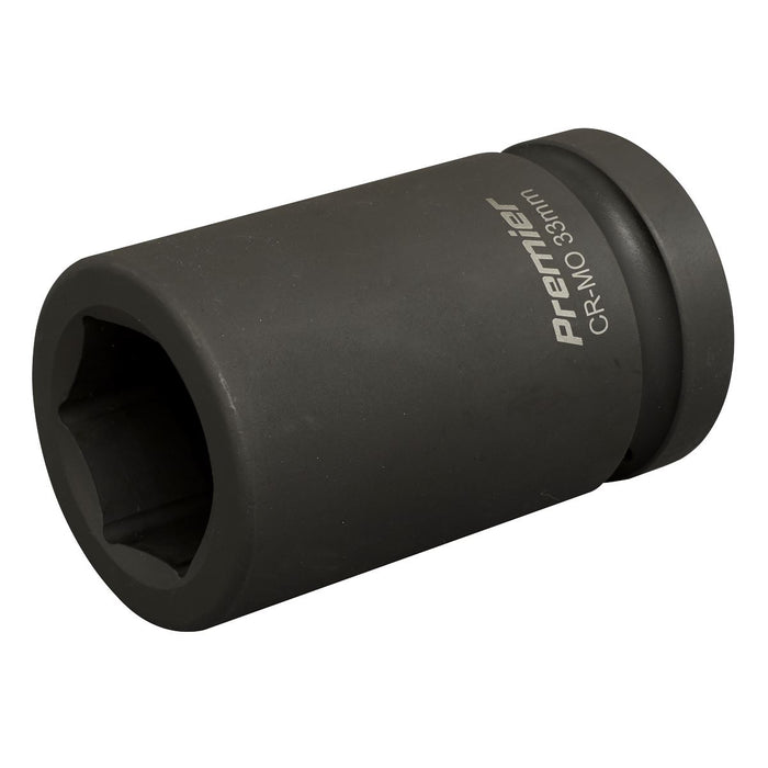 Sealey Impact Socket 33mm Deep 1"Sq Drive IS133D Sealey - Dynamic Drive