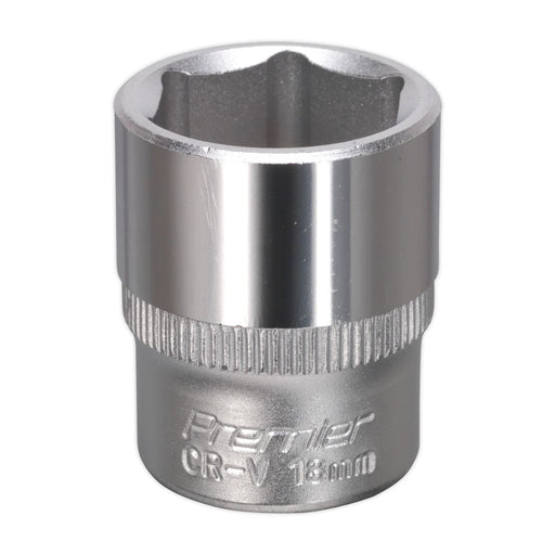 Sealey WallDrive Socket 18mm 3/8"Sq Drive S3818 Sealey - Dynamic Drive
