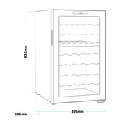 Baridi 52 Bottle Dual Zone Wine Fridge & Cooler DH236 Baridi - Dynamic Drive