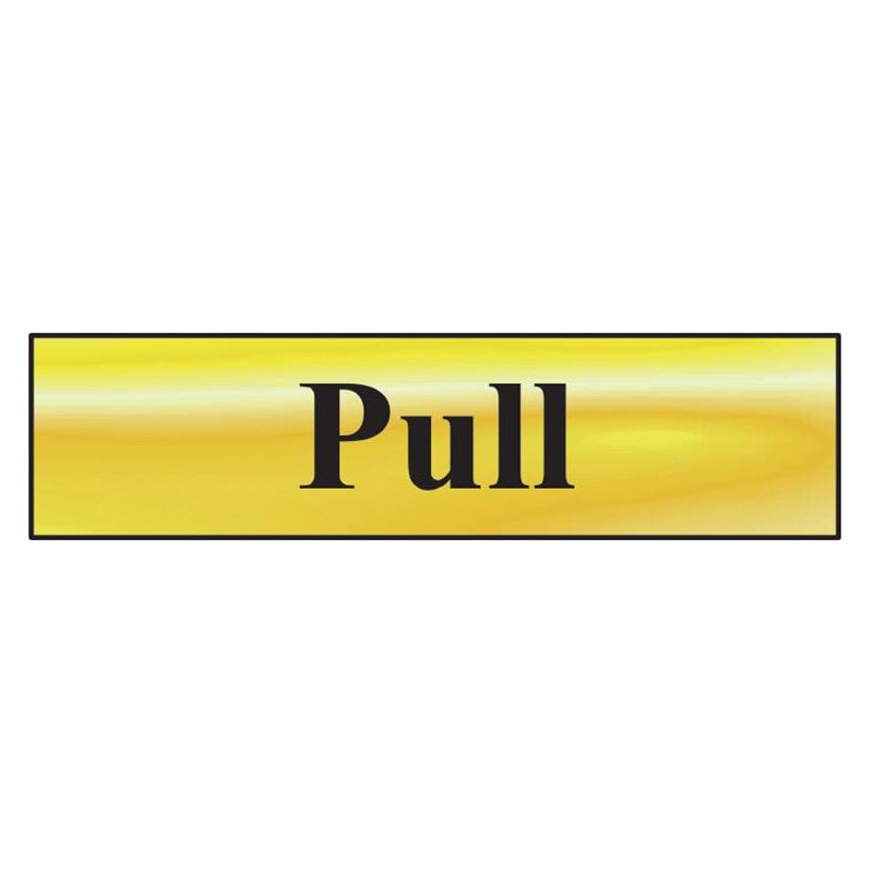 Scan Pull - Polished Brass Effect 200 x 50mm Scan - Dynamic Drive