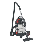 Sealey Vacuum Cleaner Industrial 20L 1400W/230V Stainless Drum Auto Start Sealey - Dynamic Drive