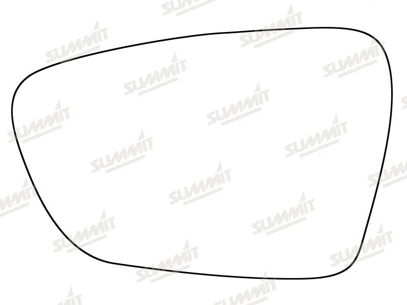 Summit Stick-On Standard Mirror Glass fits Kia Ceed 12-16 on LHS Summit - Dynamic Drive